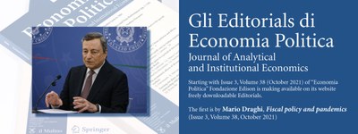 Editorial of Economia Politica. Journal of Analytical and Institutional Economics